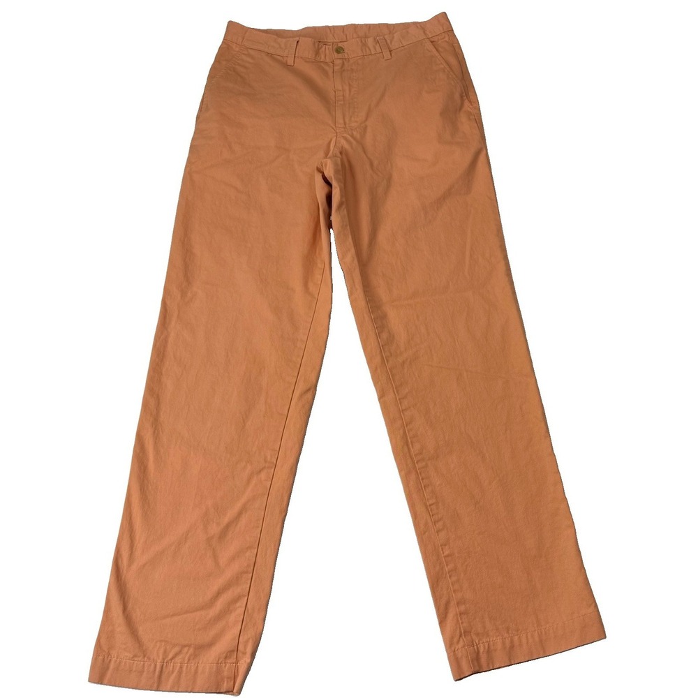 Bills Khakis Men's Parker Pants Orange 33x33 Made In USA Cuffed